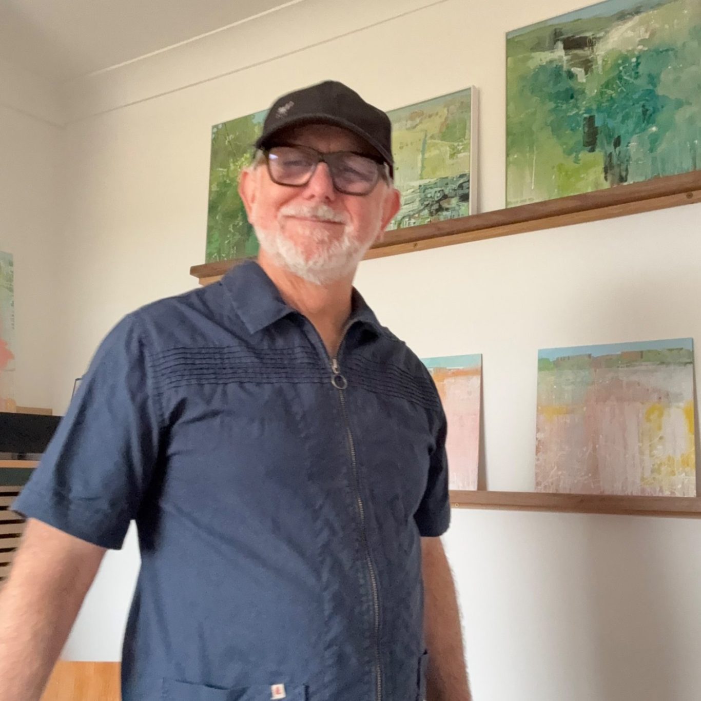 Simon Parker, in the studio